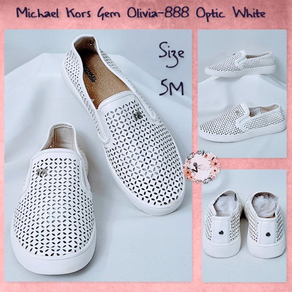 Michael Kors Shoes - Michael Kors Olivia Optic White Slip On shoes 5M